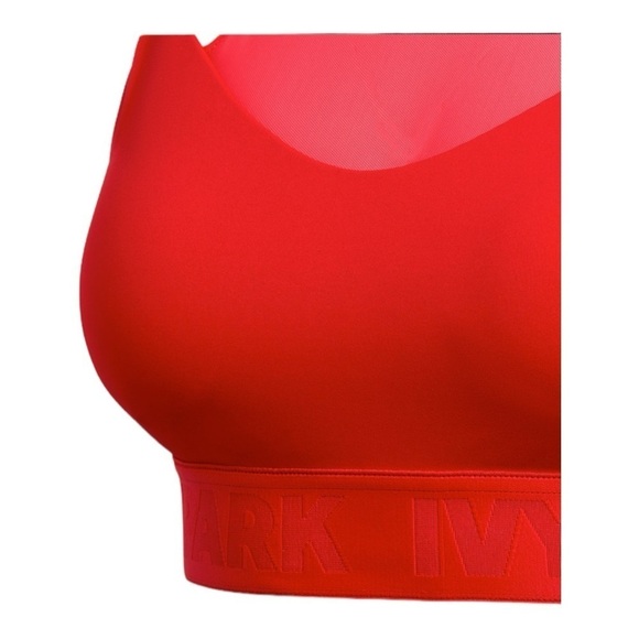 IVY PARK ADIDAS Red Mesh High Neck Sports Bra High Rise Leggings 2 Piece Set 1XL - Picture 16 of 16